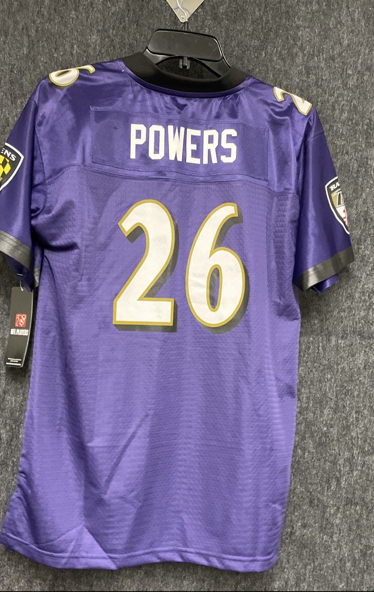 NFL Pro Line Ravens #26 Powers Signed Jersey Personalized NWT XL