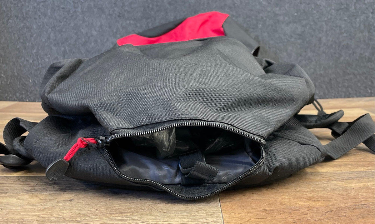 Swiss Alps Black Red Hiking Backpack Airflow Outdoor Daypack Travel
