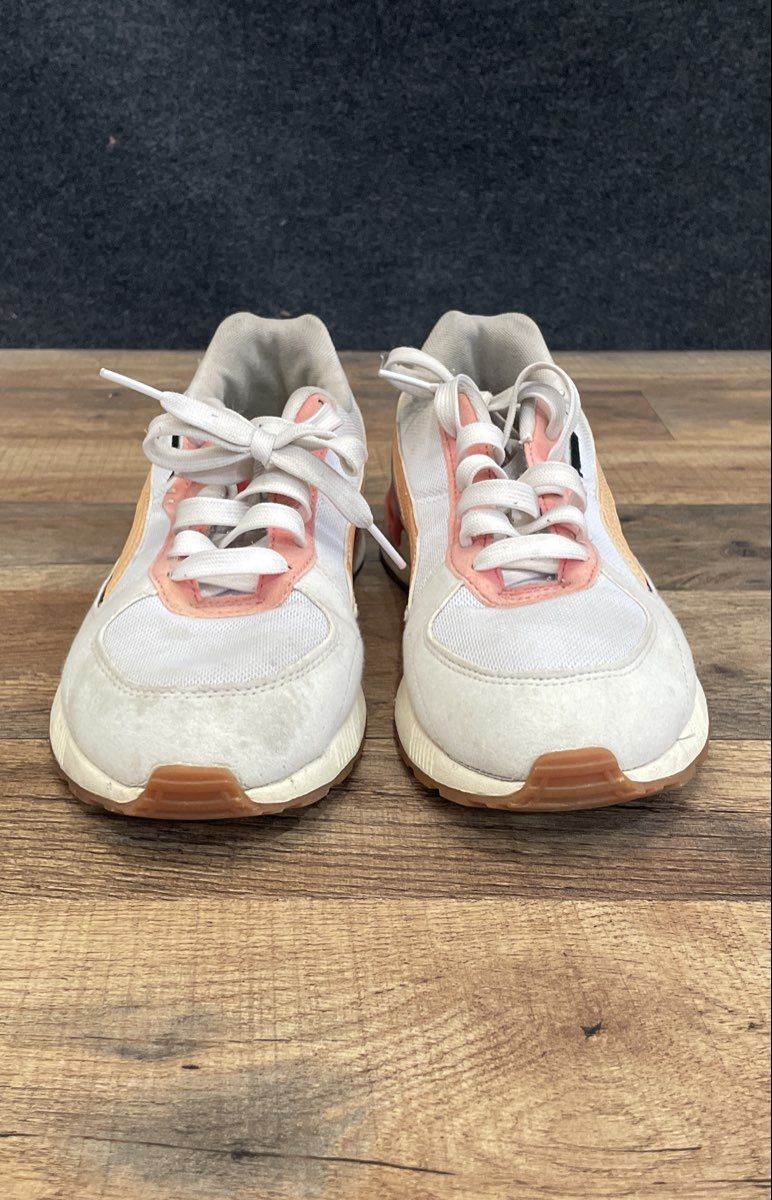 Puma R78 White Pastel Peach Blue Women's Lifestyle Sneakers Size 8