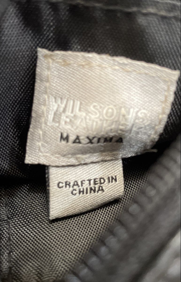 Vintage Wilsons Leather Maxima Black Leather Mini Crossbody Bag