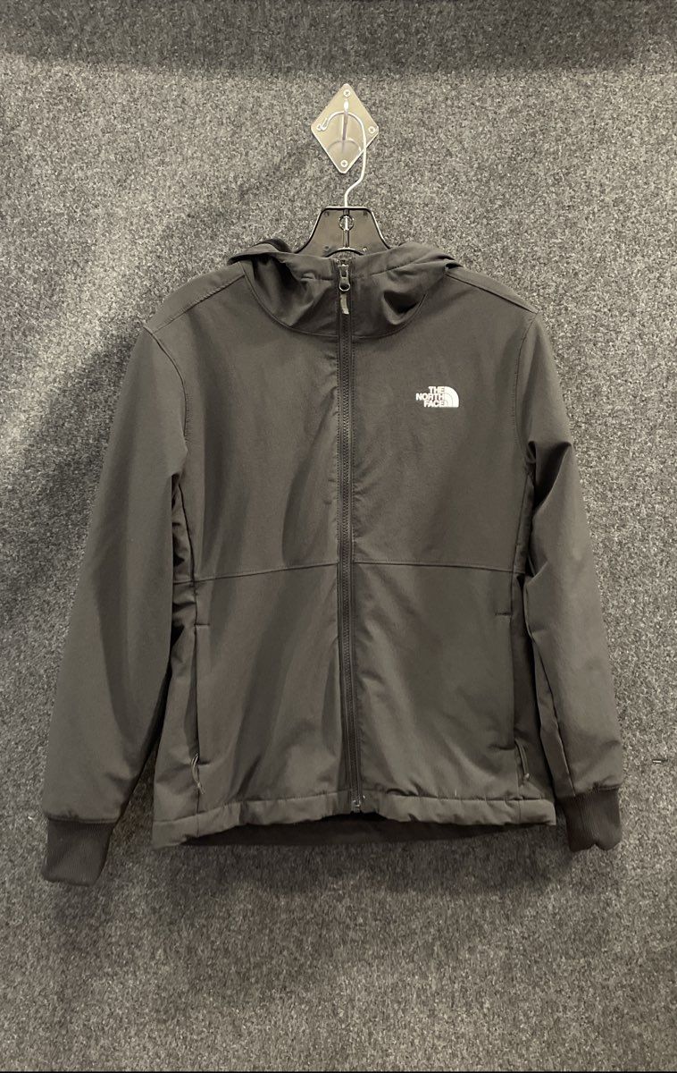 The North Face Women's Black Shelbe Raschel Hoodie Softshell Fleece Jacket Sz S