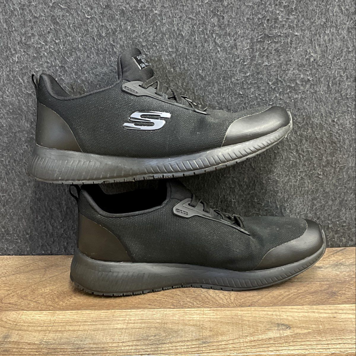 Skechers Work Cessnock Carrboro Black Slip Resistant Shoes Women's Size 8.5