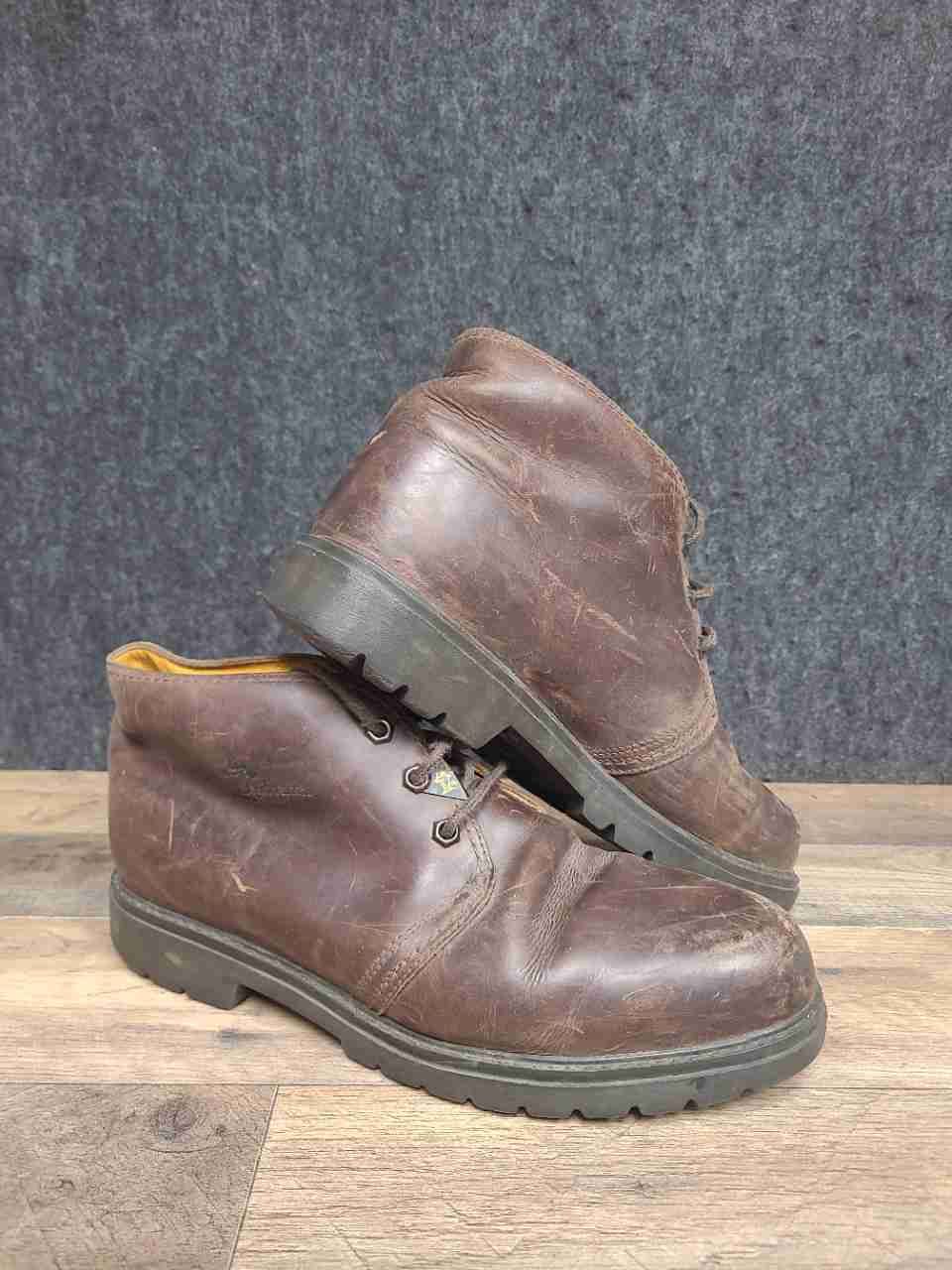 Vintage 90s Havana Joe Brown Leather Chukka Ankle Boots Size 12
