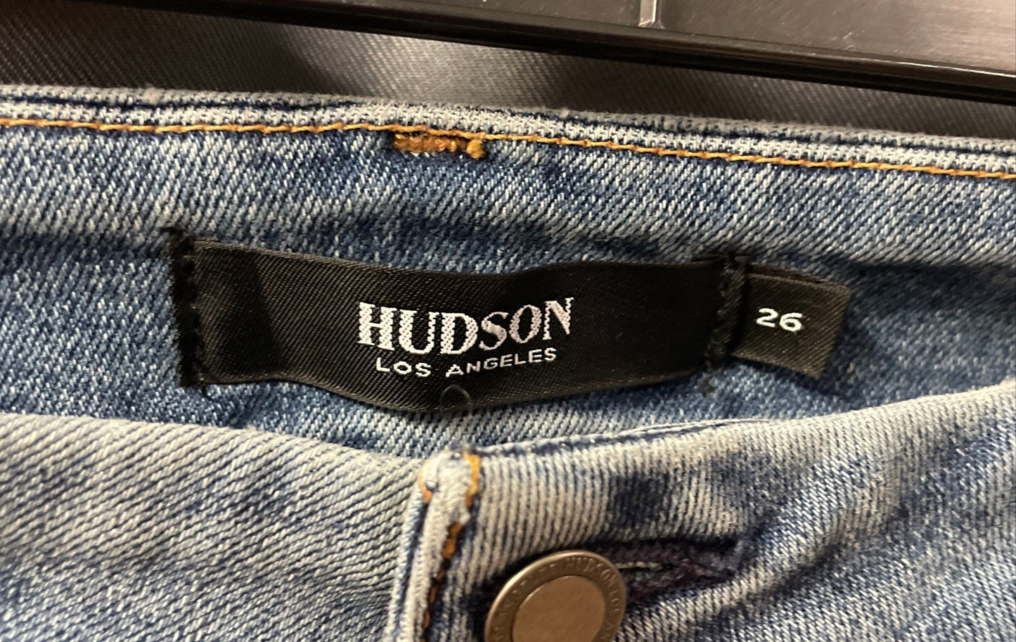 Hudson Women's Beth Baby Boot Skinny Jeans Light Wash Flap Pocket Sz 26