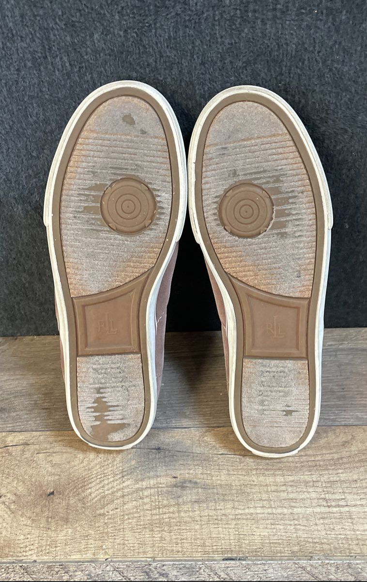 Lauren Ralph Lauren Janis Dusty Rose Slip-on Sneakers Women's Size 8B