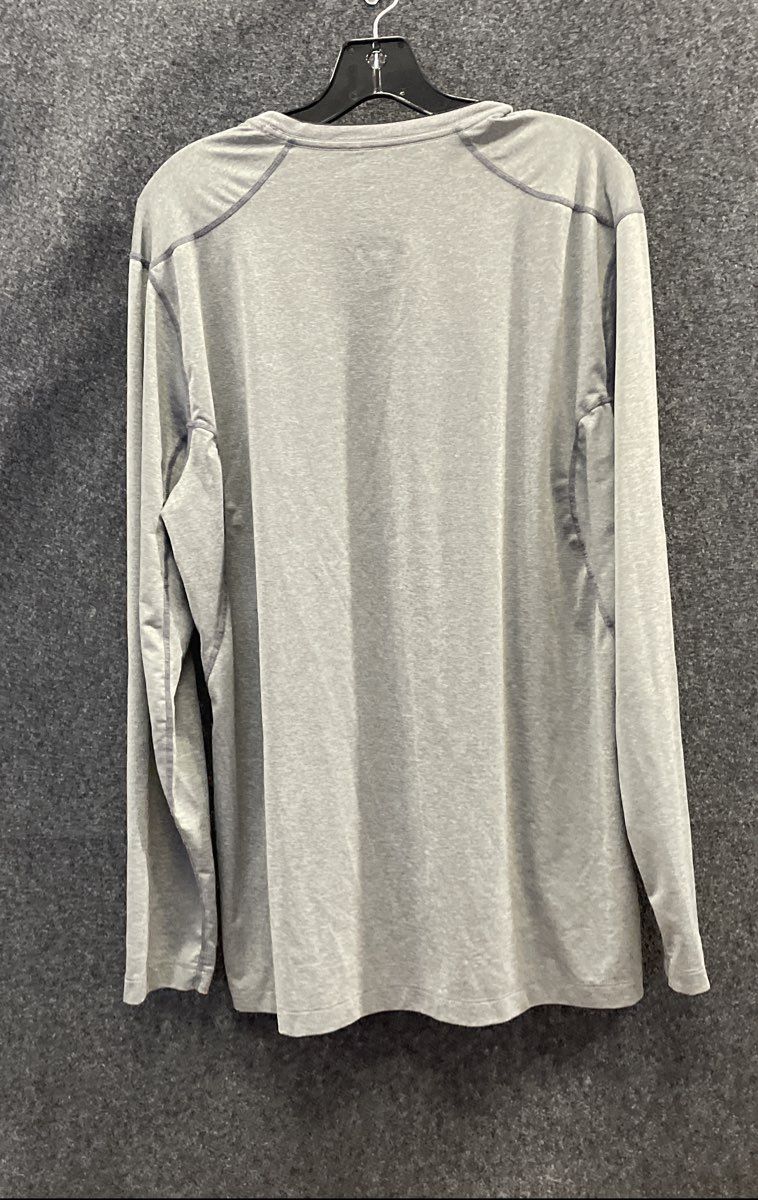 Nike Men's Grey Pro Combat Dri-FIT Fitted Long Sleeve Shirt Sz XL