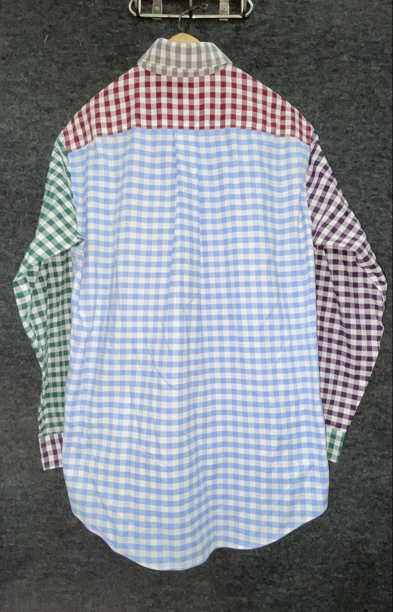 Brooks Brothers 346 Men's Multicolor Gingham Fun Shirt Non-Iron Supima Cotton S