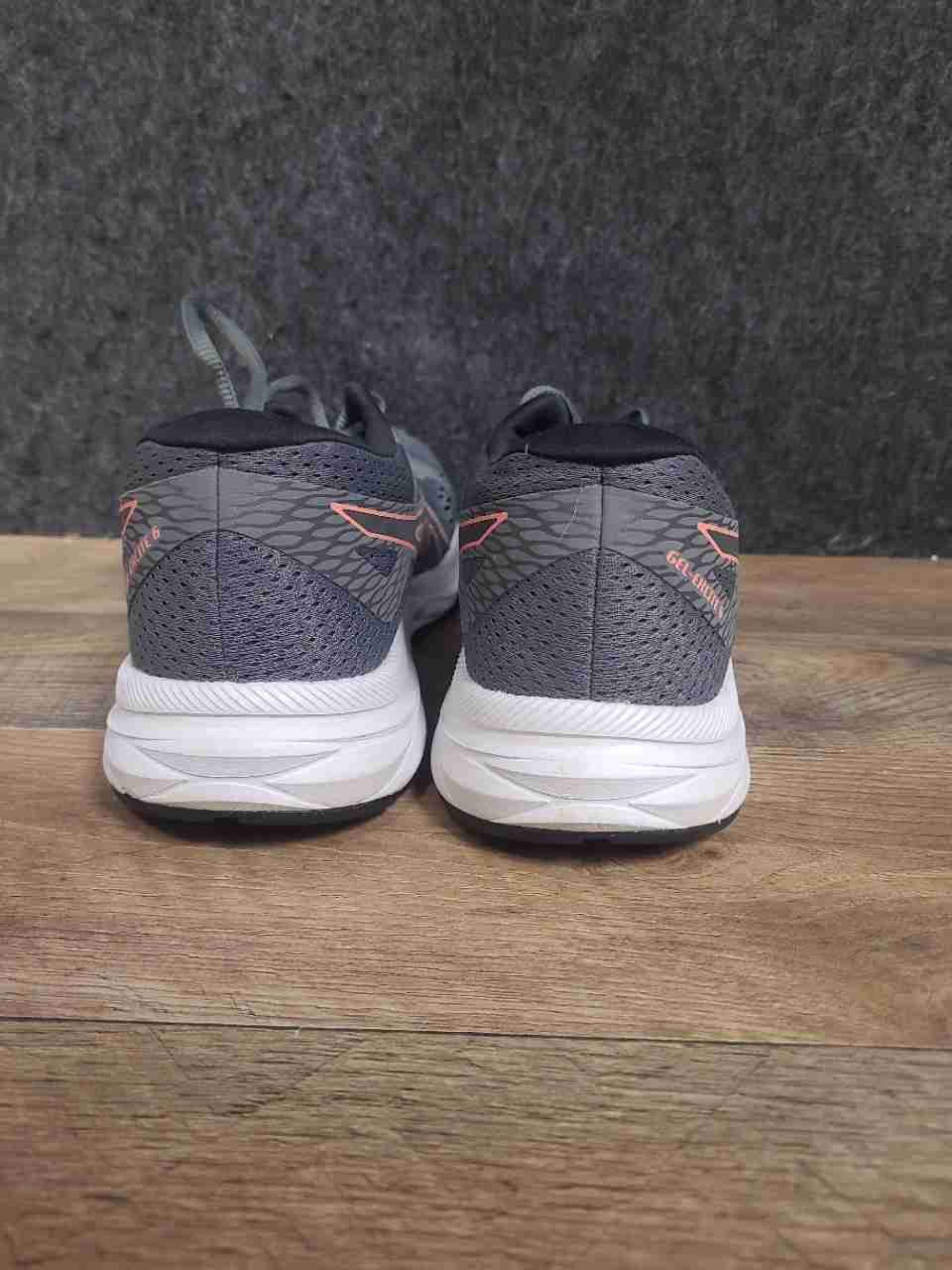 Asics Gel-Excite 6 Dark Grey Pink Women's Running Shoes Size 8.5