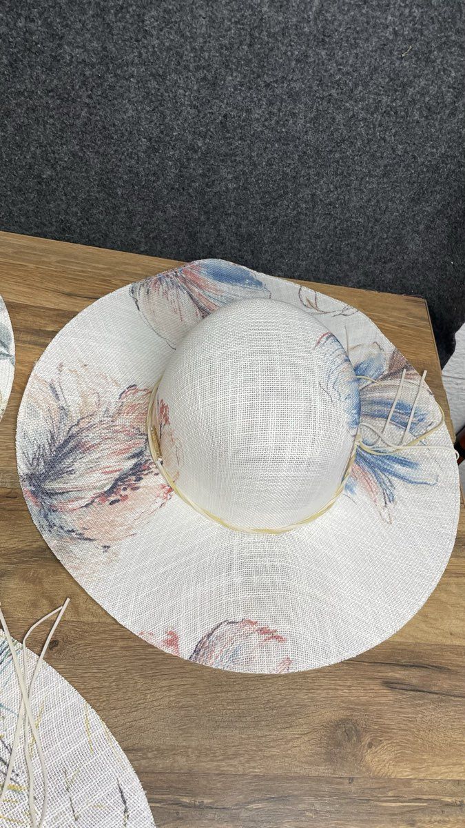 Ellen Tracy Women's Sun Hats Lot of 3 Wide Brim Floral Abstract OS Beach Derby
