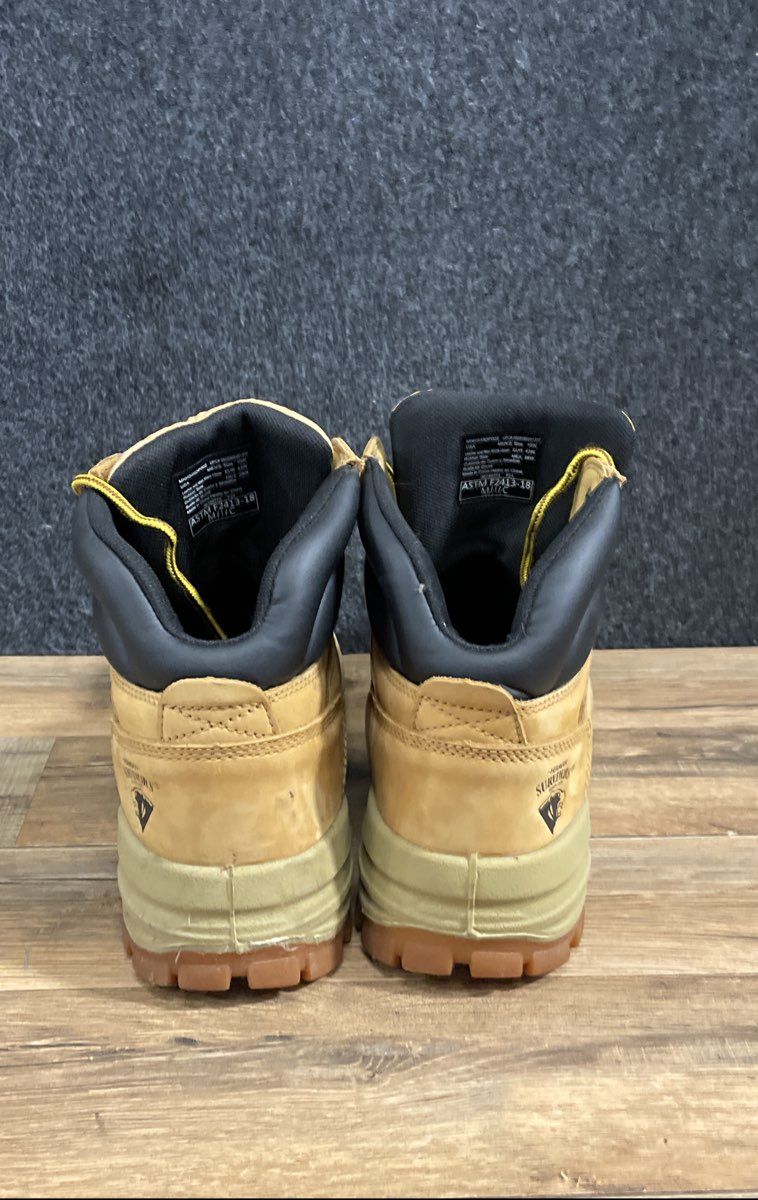 Herman Survivor Waterproof Wheat Leather Work Boots Men's Size 10