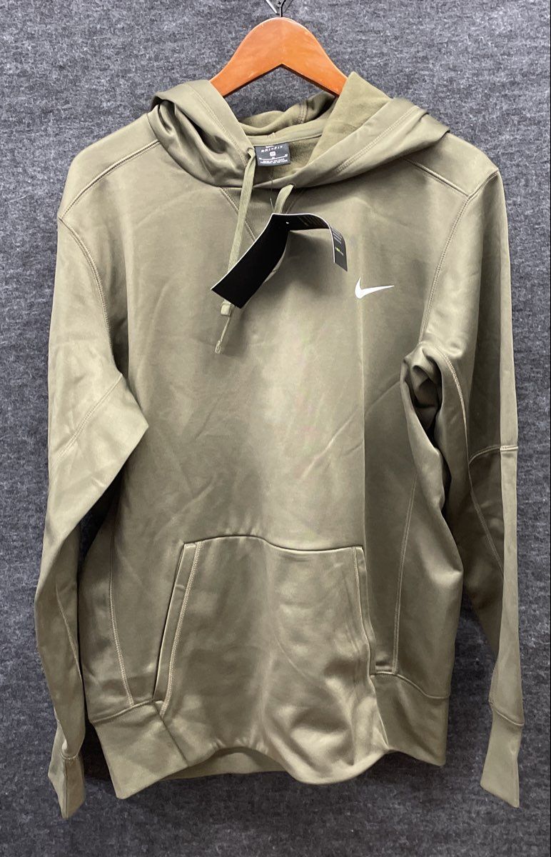 Nike Men's Therma Dri-FIT Training Pullover Hoodie Olive Green Sz M NWT