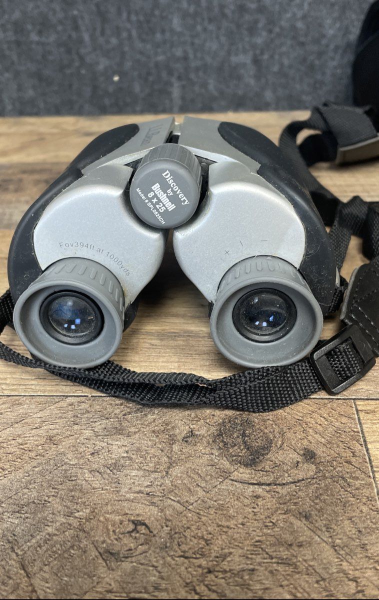 Vintage L.L. Bean Bushnell Discovery 8x25 Compact Binoculars SPL0825CH Case