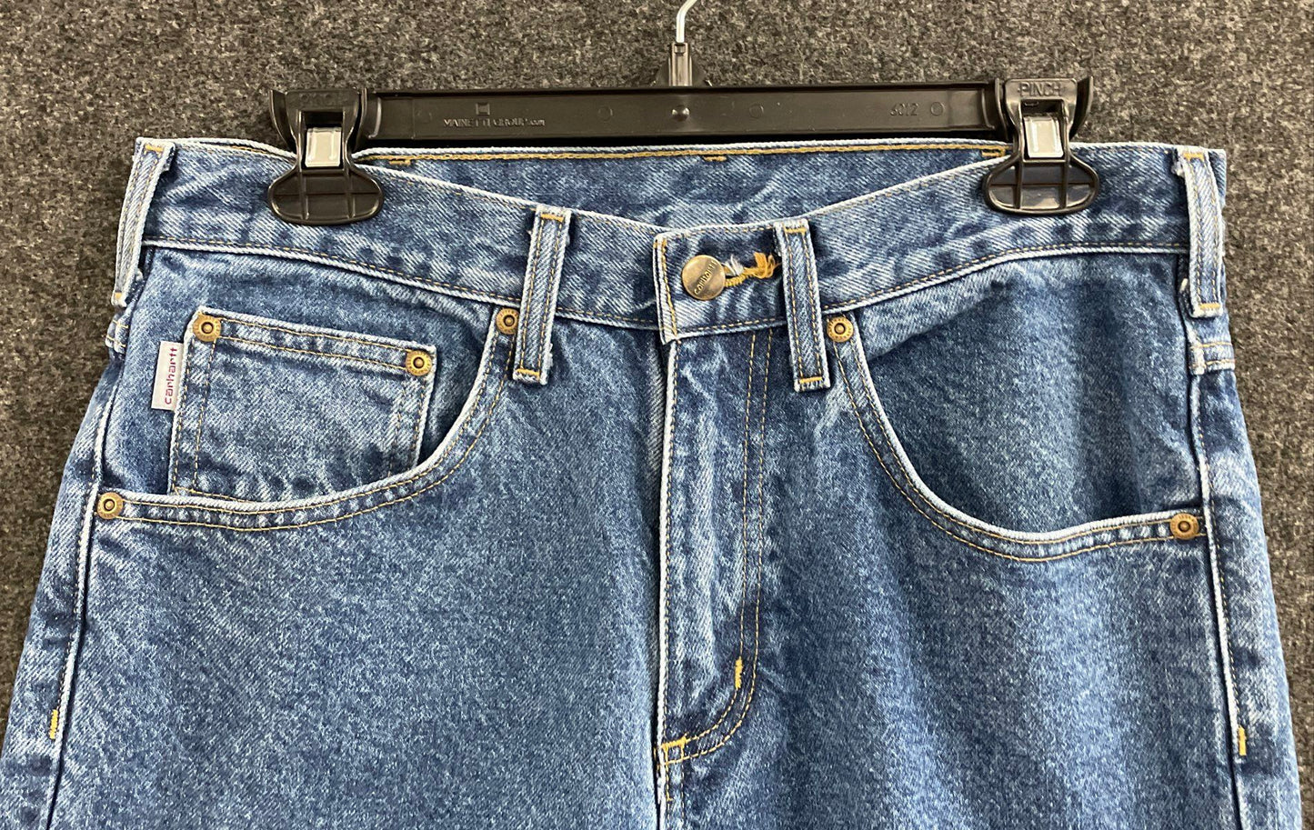 Carhartt Men's B17 DST Relaxed Fit Tapered Leg Jeans Dark Stone Blue Sz 32x30