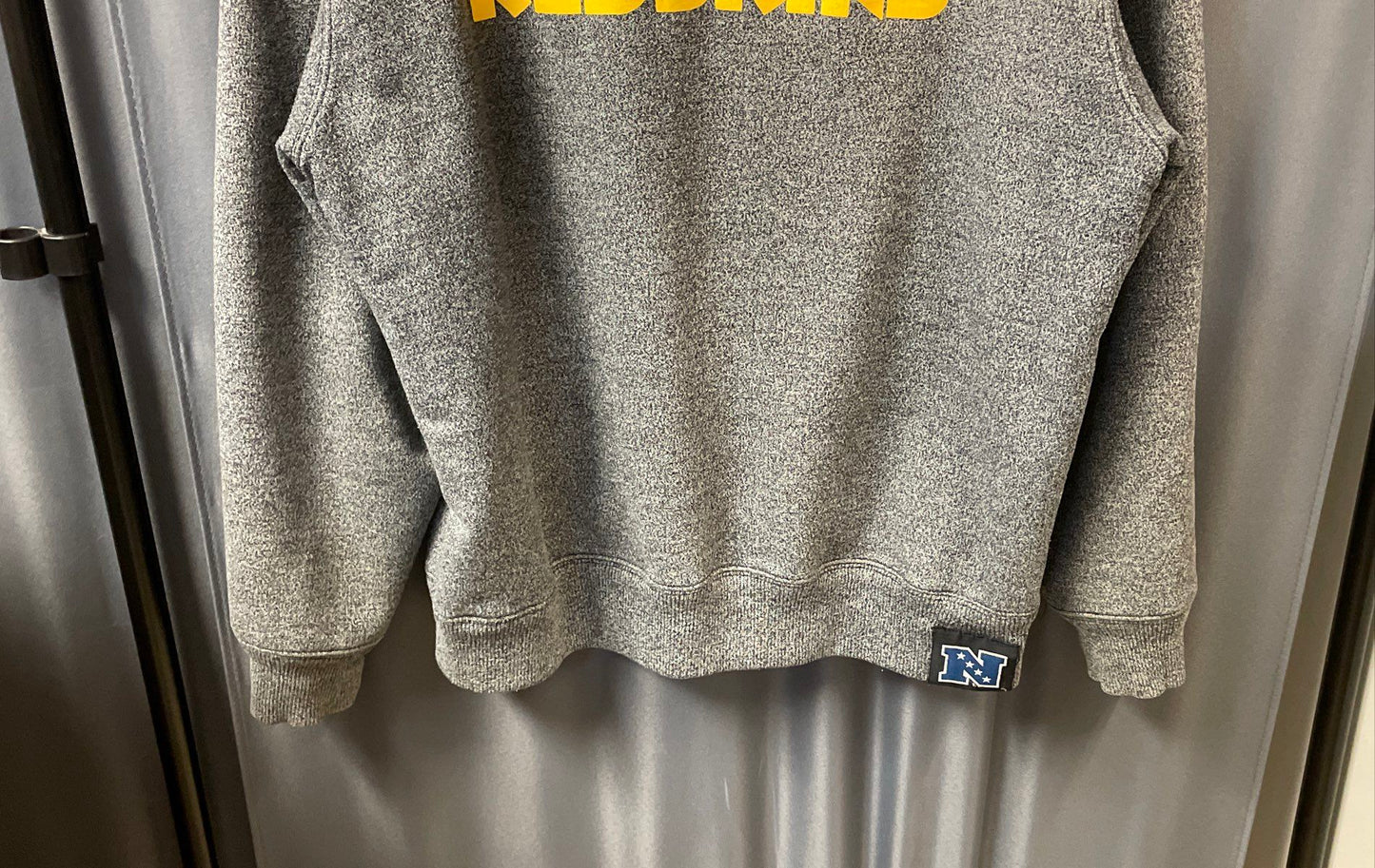 NFL Pro Line Washington Redskins Gray Heather Sherpa Lined Zip Up Hoodie Sz L