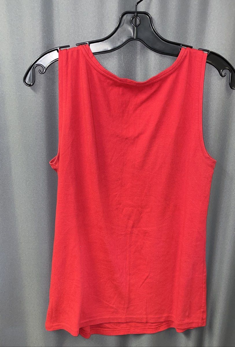 Croft & Barrow Women's Red Classic Tank Top Cotton Modal Stretch Sz M
