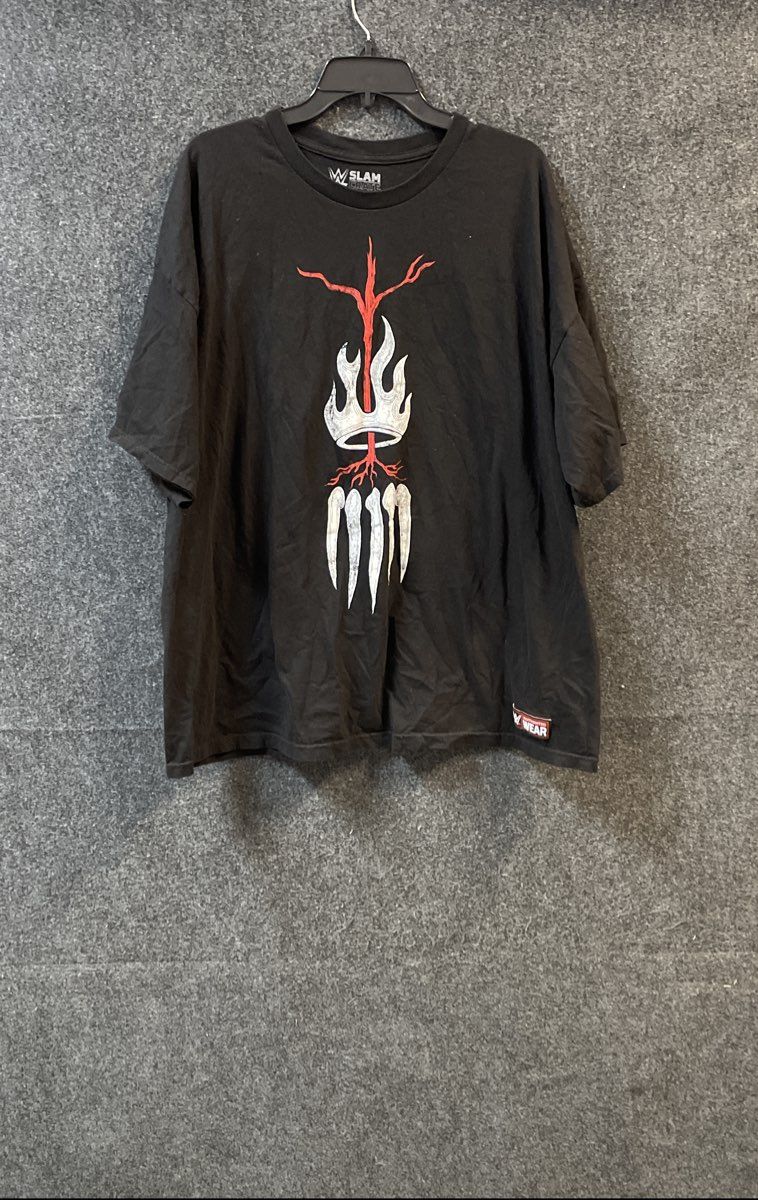 WWE Men's Finn Balor Demon King Slam Crate Graphic T-Shirt Black Sz 3XL