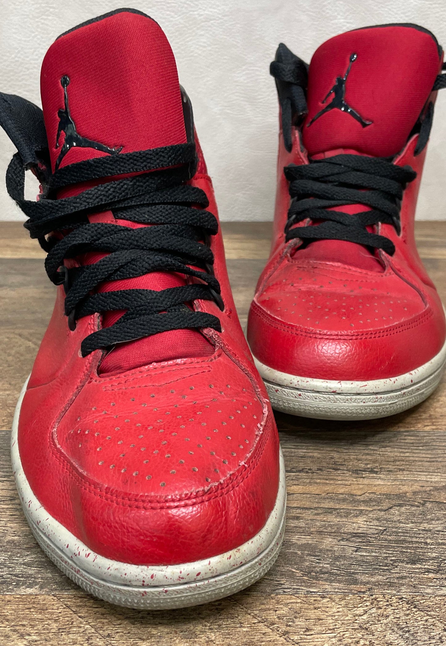Nike Air Jordan Flight Origin 2 Gym Red Black White High Top Size 10