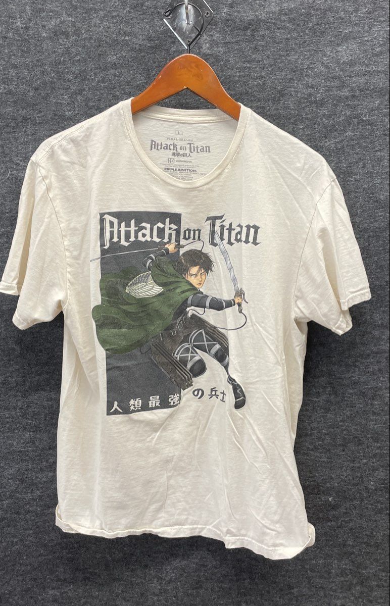 Ripple Junction Men's Attack on Titan Levi Ackerman Final Season White T-Shirt L