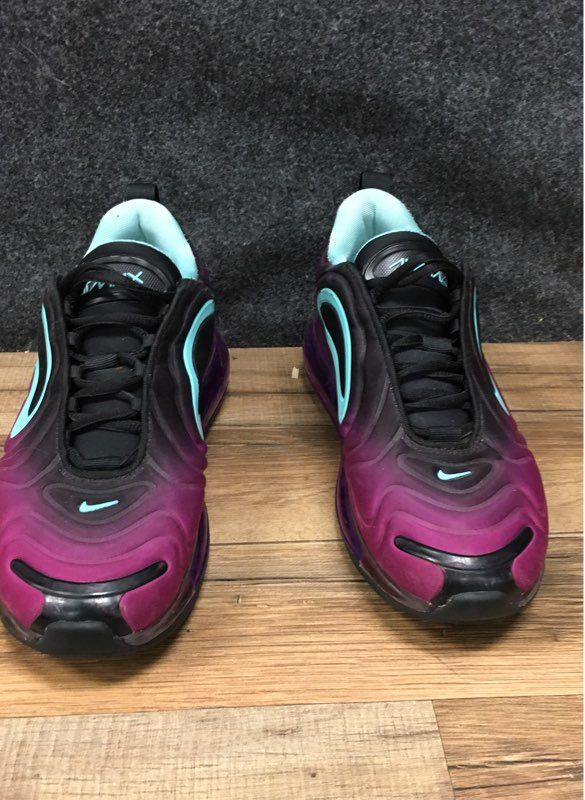 Nike Air Max 720 Oxygen Purple Black Teal GS Running Shoes Size 6Y