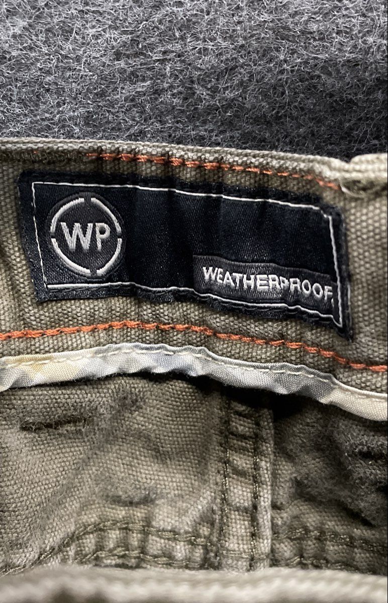 Weatherproof Men's Dark Olive 100% Cotton Canvas Utility Pants Sz 34x30