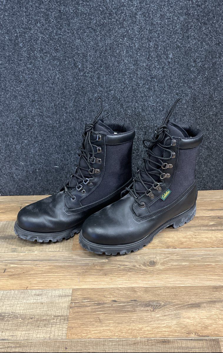Cabela's Thinsulate Ultra Insulated Black Leather Work Hunting Boots Size 7D