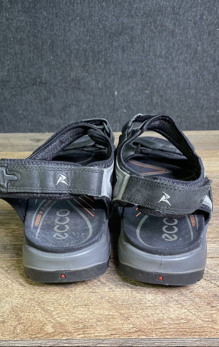 ECCO Yucatan Offroad Black Grey Outdoor Hiking Sandals Men's Size 47 US 13