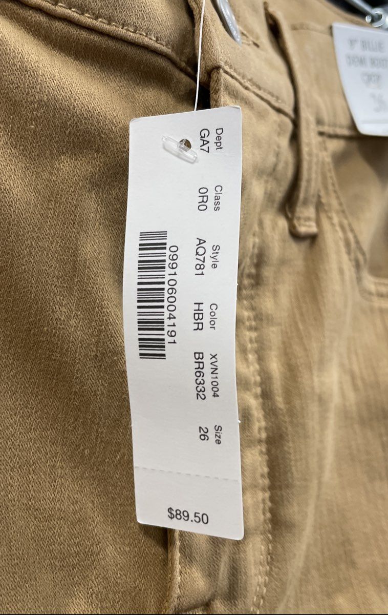 J.Crew Women's 9" Billie Demi Boot Crop Brown Pants Stretch NWT Sz 26