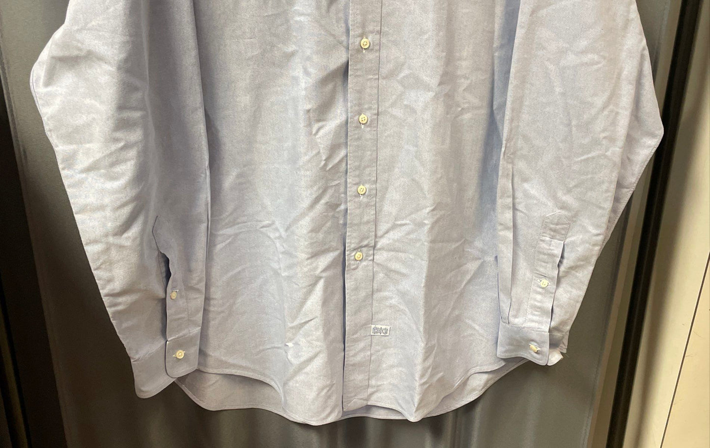 Ralph Lauren Men's Blue Yarmouth Button Down Oxford Long Sleeve Shirt Sz 16.5/35