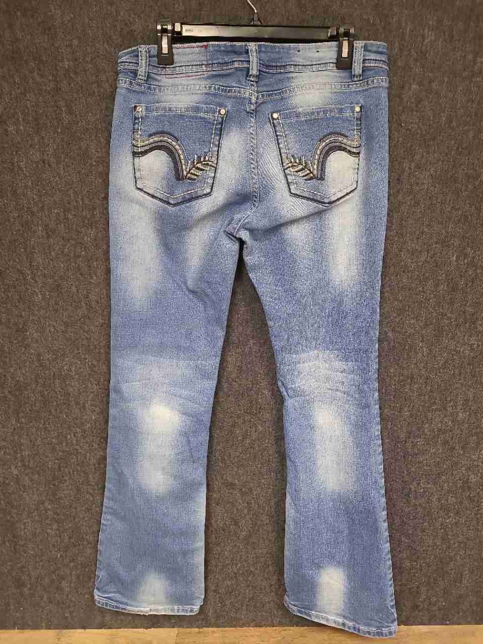 Rose Royce Red Label Women's Metro Blue Faded Bootcut Stretch Jeans Sz 13/14