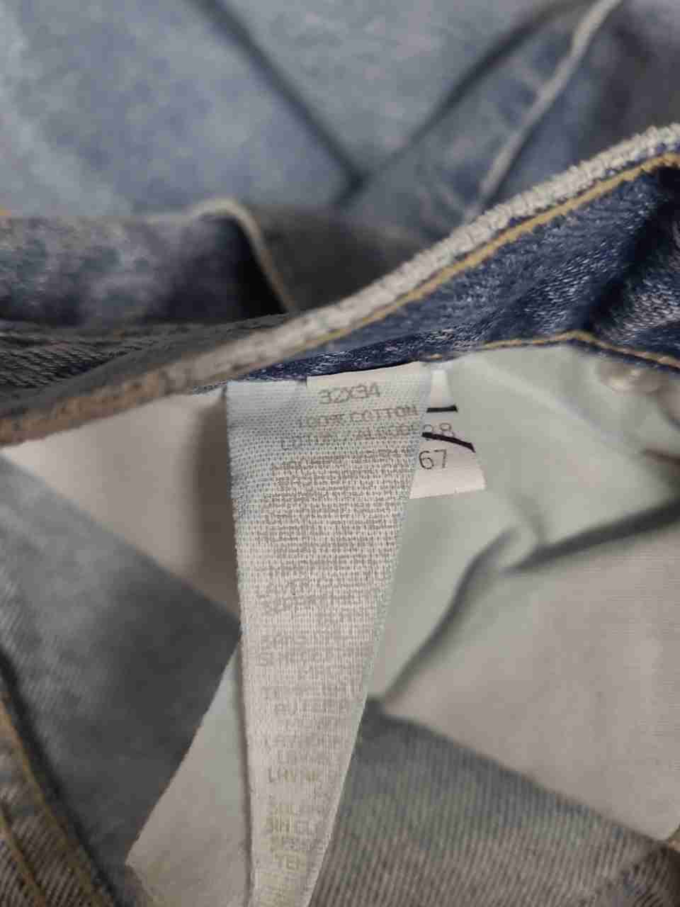 DKNY Jeans Men's Vintage 90s Light Wash Blue Straight Leg Cotton Jeans Sz 32x34