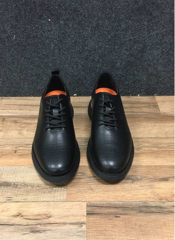 Bruno Marc Men's Black Perforated Casual Dress Oxford Sneaker Size 10.5