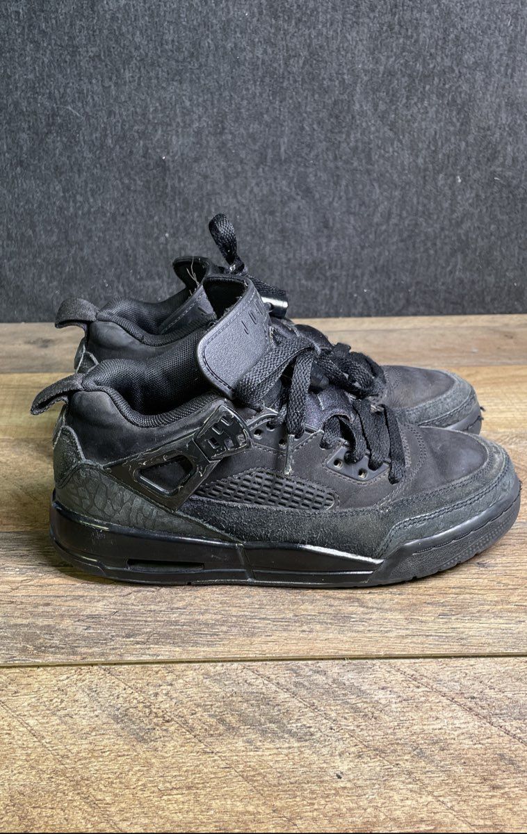 Nike Air Jordan Spizike Low Black Cat Youth Sneakers Size 4Y