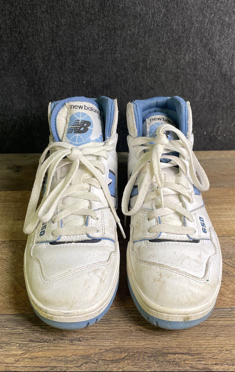 New Balance 650R White Heritage Blue High Top Sneakers Men's Size 8.5