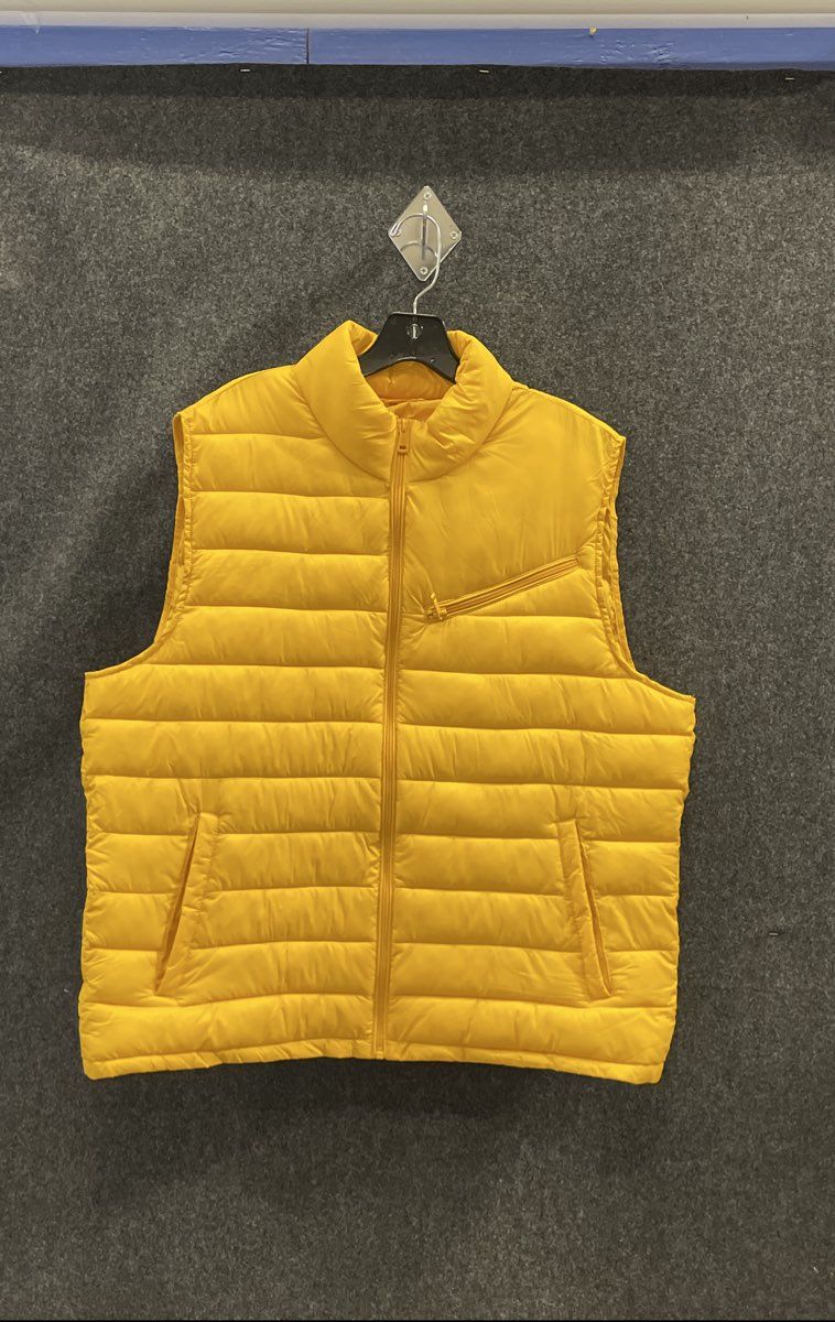 Cole Haan Signature Men's Yellow Quilted Puffer Vest Full Zip Sz XL