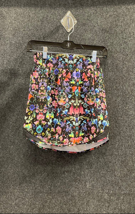 Lululemon Women's Pace Rival Skirt Multicolor Secret Garden Floral Skort Sz 4
