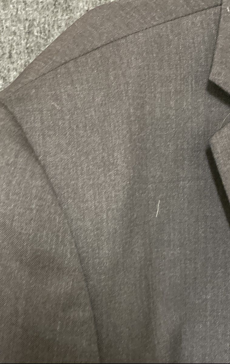 Linea Uomo Men's Charcoal Gray Wool Stretch Performance Suit Blazer Sz 50R