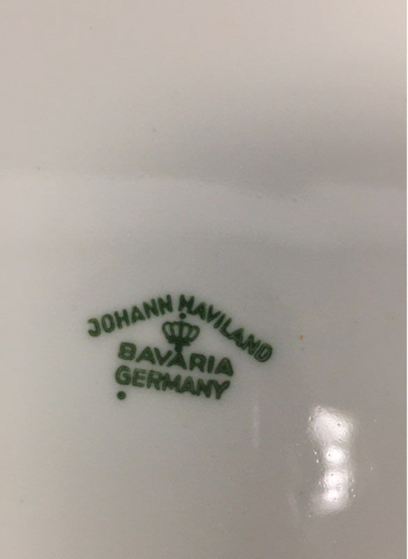 Johann Haviland Blue Garland Dinner Plates 6 Piece Set Bavaria Germany