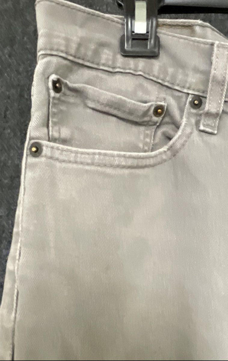 Levi Strauss & Co. Men's 513 Slim Straight Gray Denim Jeans Size 36x34