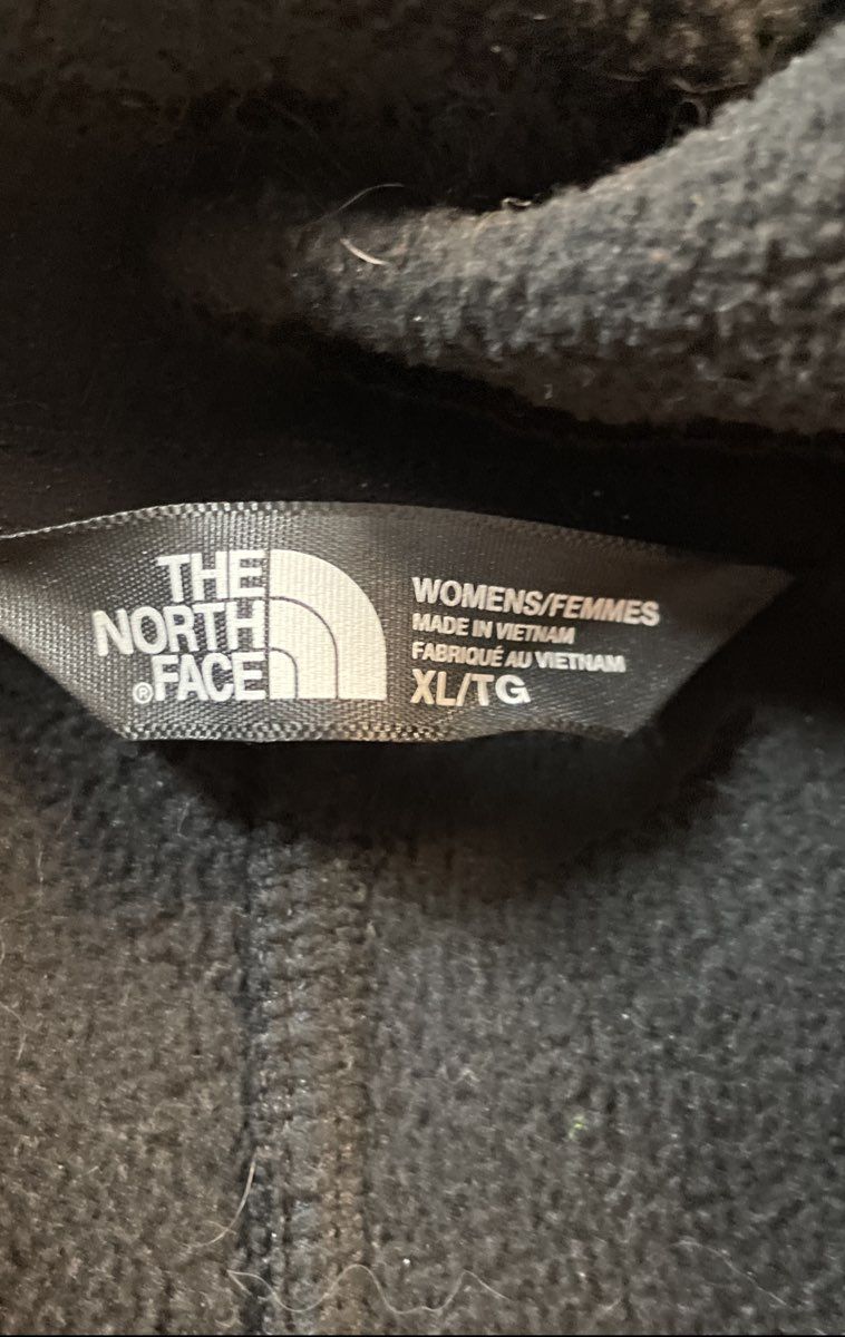 The North Face Women's Gray Quilted Hooded Fleece Lined Jacket Parka Sz XL