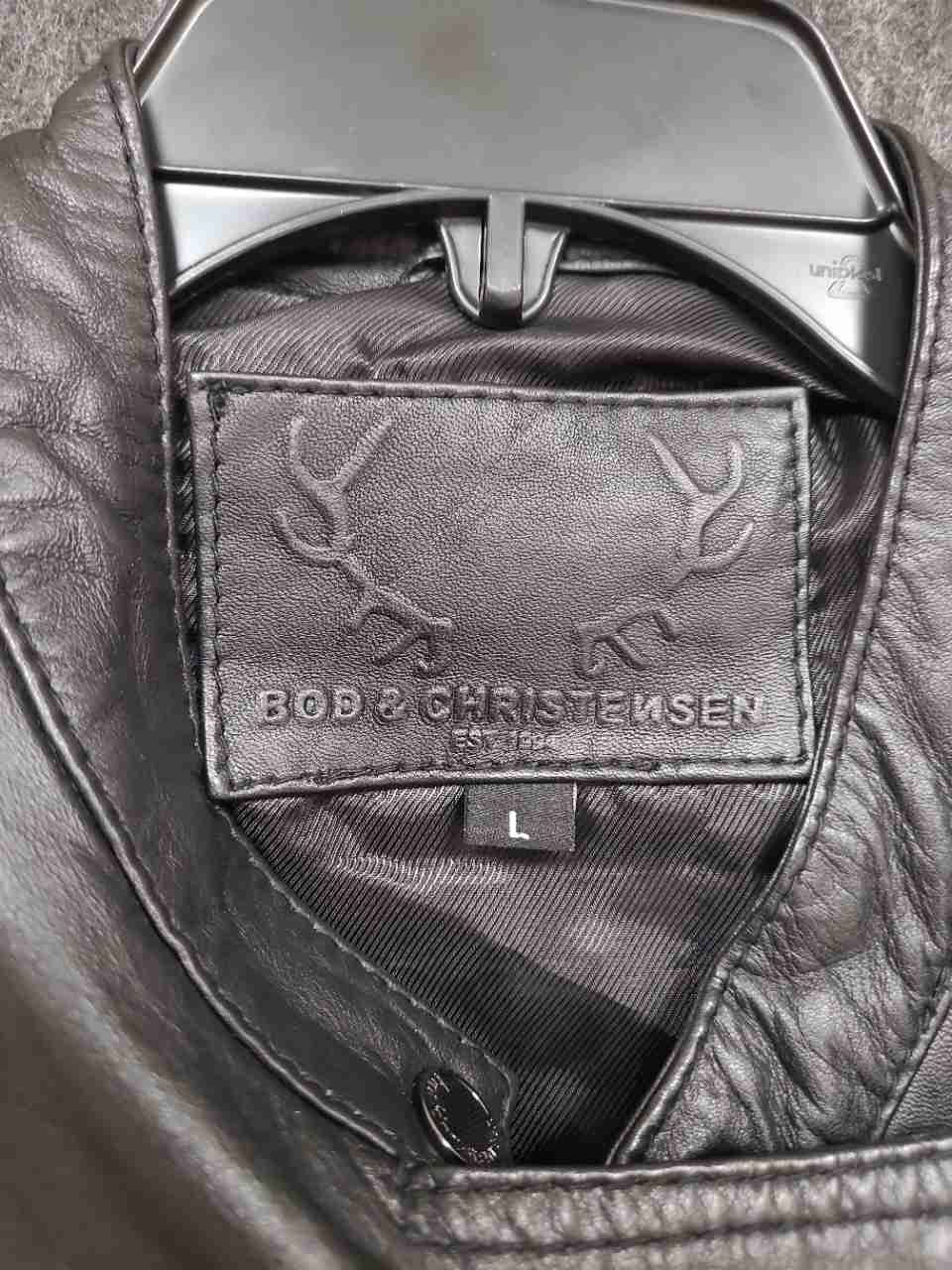 Bod & Christensen Women's Black Moto Biker Jacket Asymmetric Quilted Ribbed Sz L