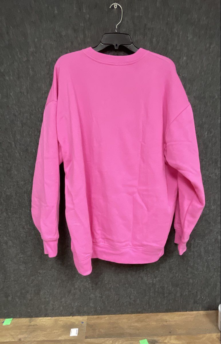 Victoria's Secret PINK Women's Pink Graphic Logo Pullover Sweatshirt Sz L