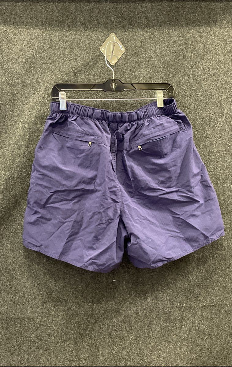 Land's End Men's Nylon Belted Swim Trunks Cargo Shorts Lot Red Blue Sz L 36-38