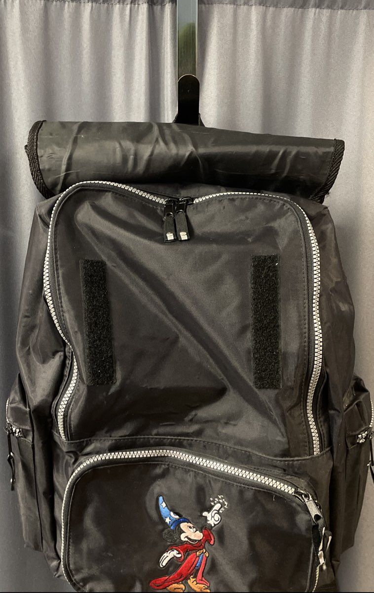 Walt Disney World Black Mickey Mouse Sorcerer Apprentice Kids Backpack
