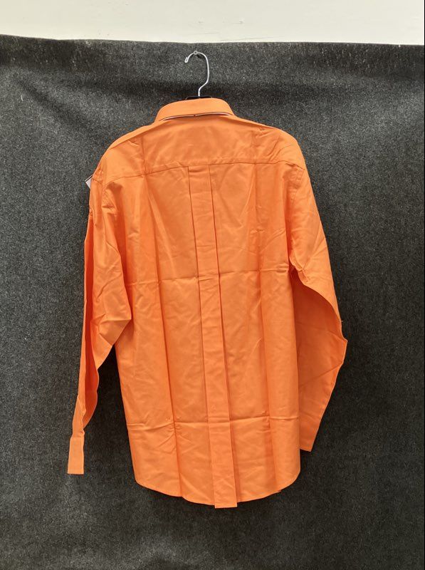 Nautica Men's Orange Vintage Oxford Button Down Dress Shirt Sz 16 34/35 NWT