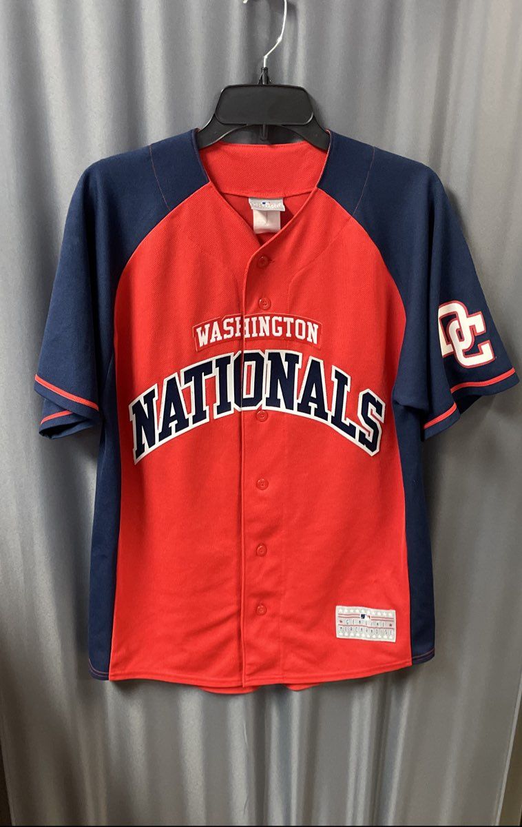 MLB Men's Washington Nationals Stephen Strasburg #37 Red Baseball Jersey Sz S
