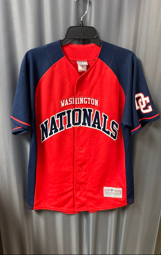 MLB Men's Washington Nationals Stephen Strasburg #37 Red Baseball Jersey Sz S