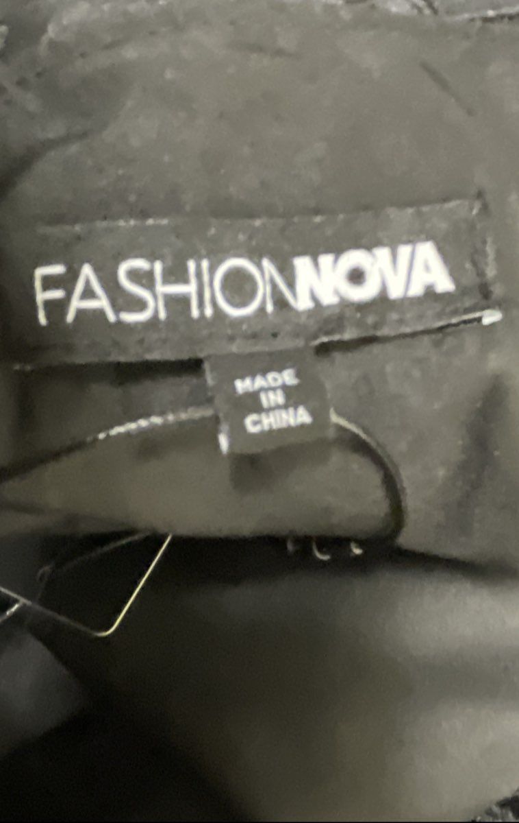 Fashion Nova Women's Black Ellington Floral Jacquard Halter Midi Dress NWT Sz XL