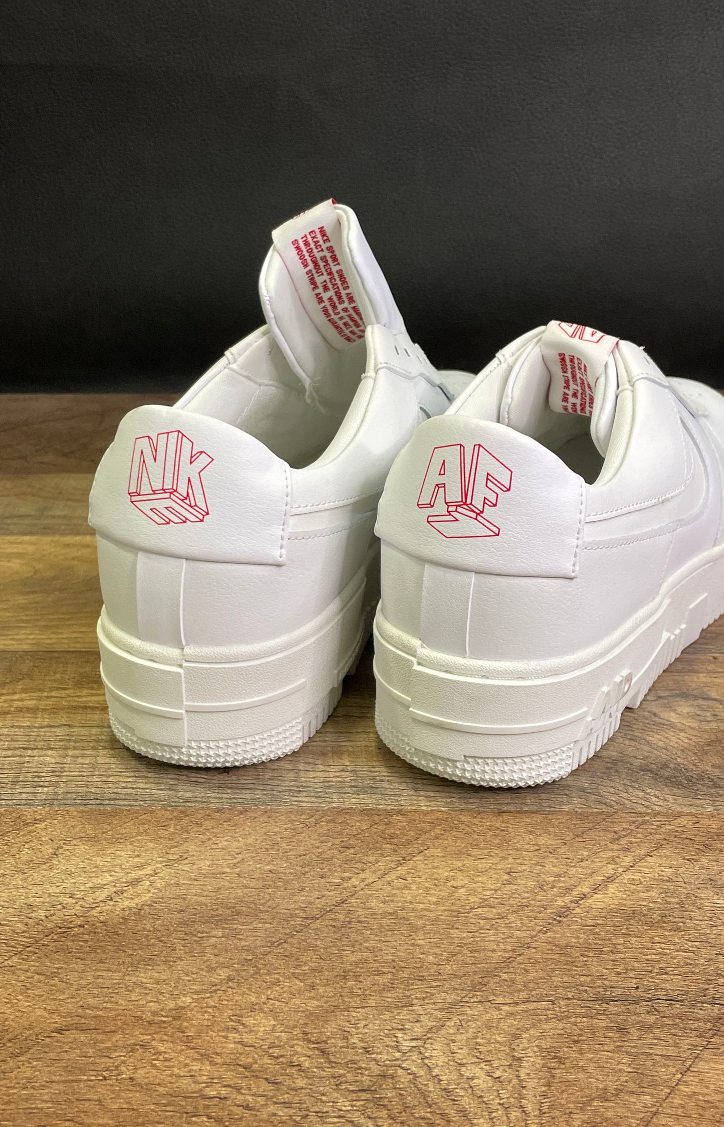 Nike Air Force 1 Pixel Triple White Women's Sneakers CK6649-105 Size 11.5