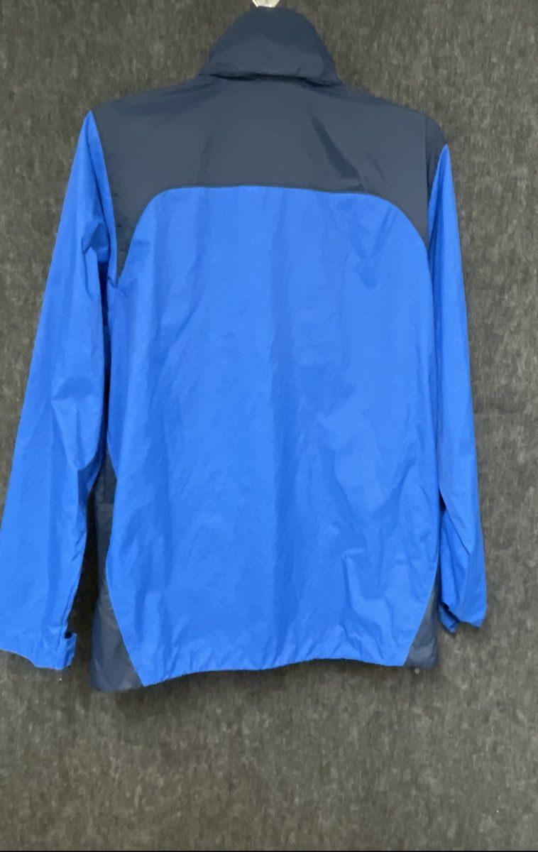 Columbia Men's Glennaker Lake Rain Jacket Blue Navy Colorblock Hooded Sz S