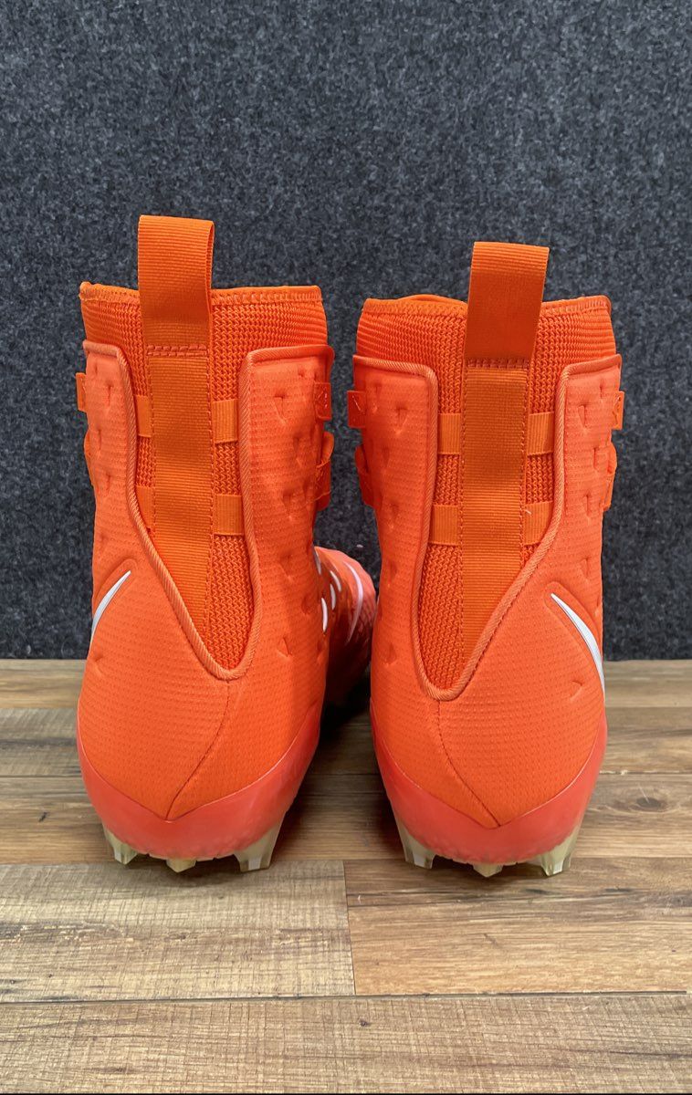 Nike Force Savage Elite Orange White Football Cleats Men's Size 16